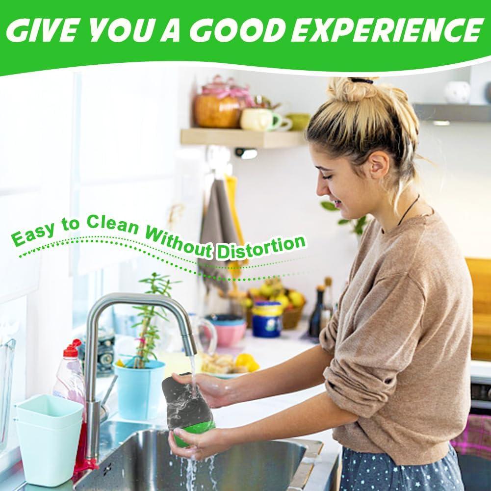 Cenicero de Silicona XSBAIHUO Verde, Antisalpicaduras y Sin Humo