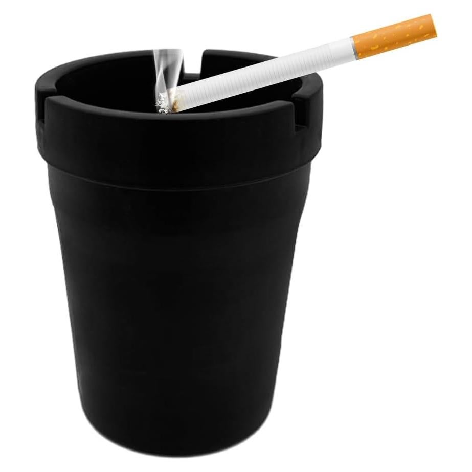 Cenicero de coche Ohleats portátil a prueba de humo y olores