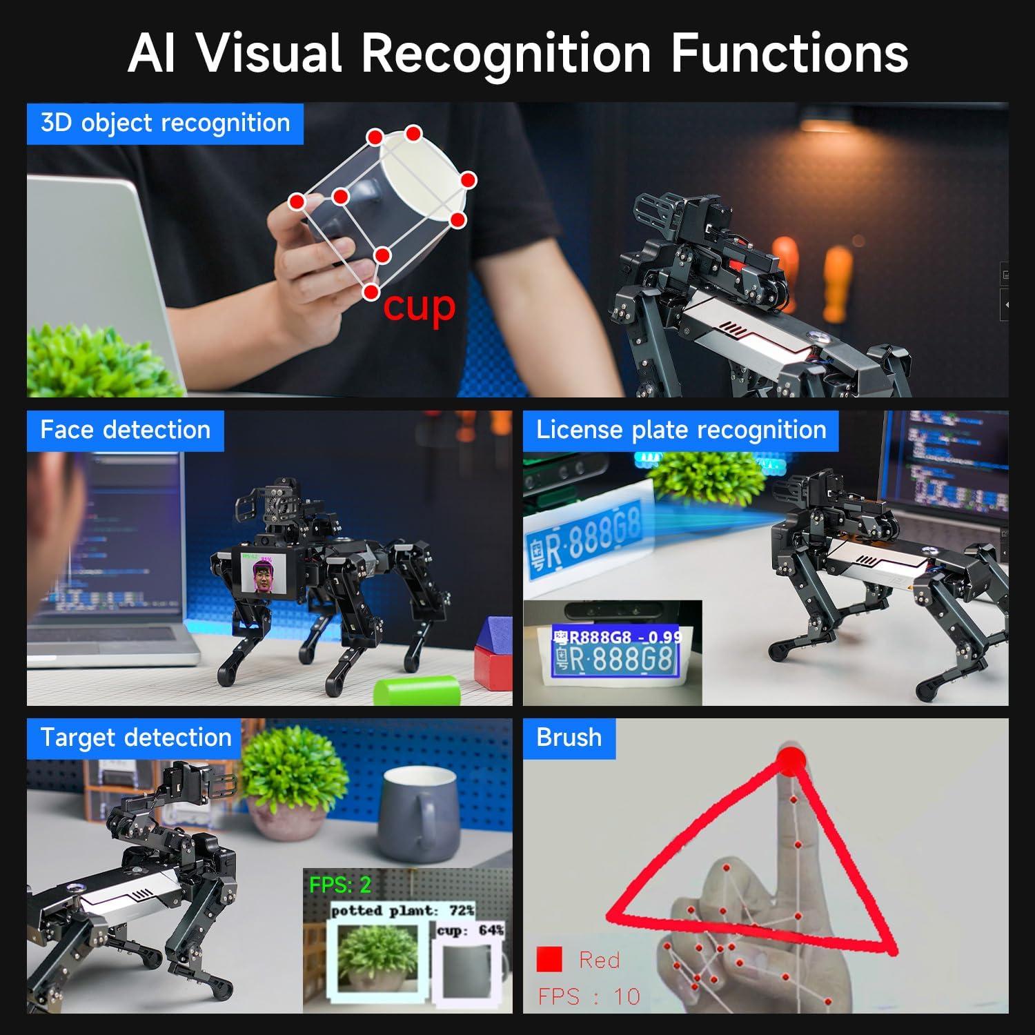 Perro Robot Inteligente Yahboom DOGZILLA-Lite para Raspberry Pi