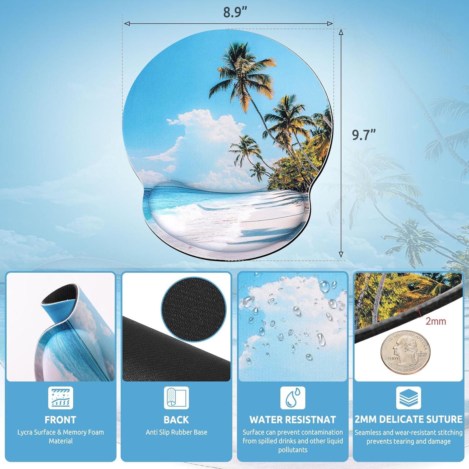 Alfombrilla de Ratón Ergonómica KONVINIT con Reposamuñecas