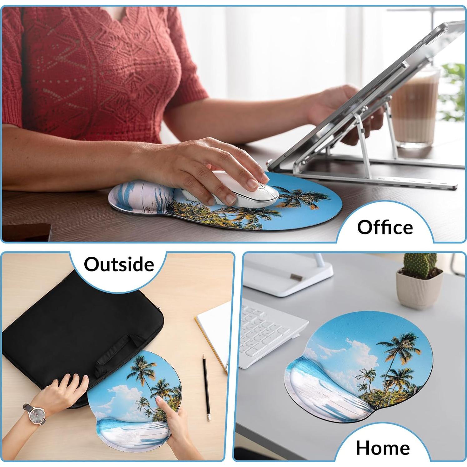 Alfombrilla de Ratón Ergonómica KONVINIT con Reposamuñecas