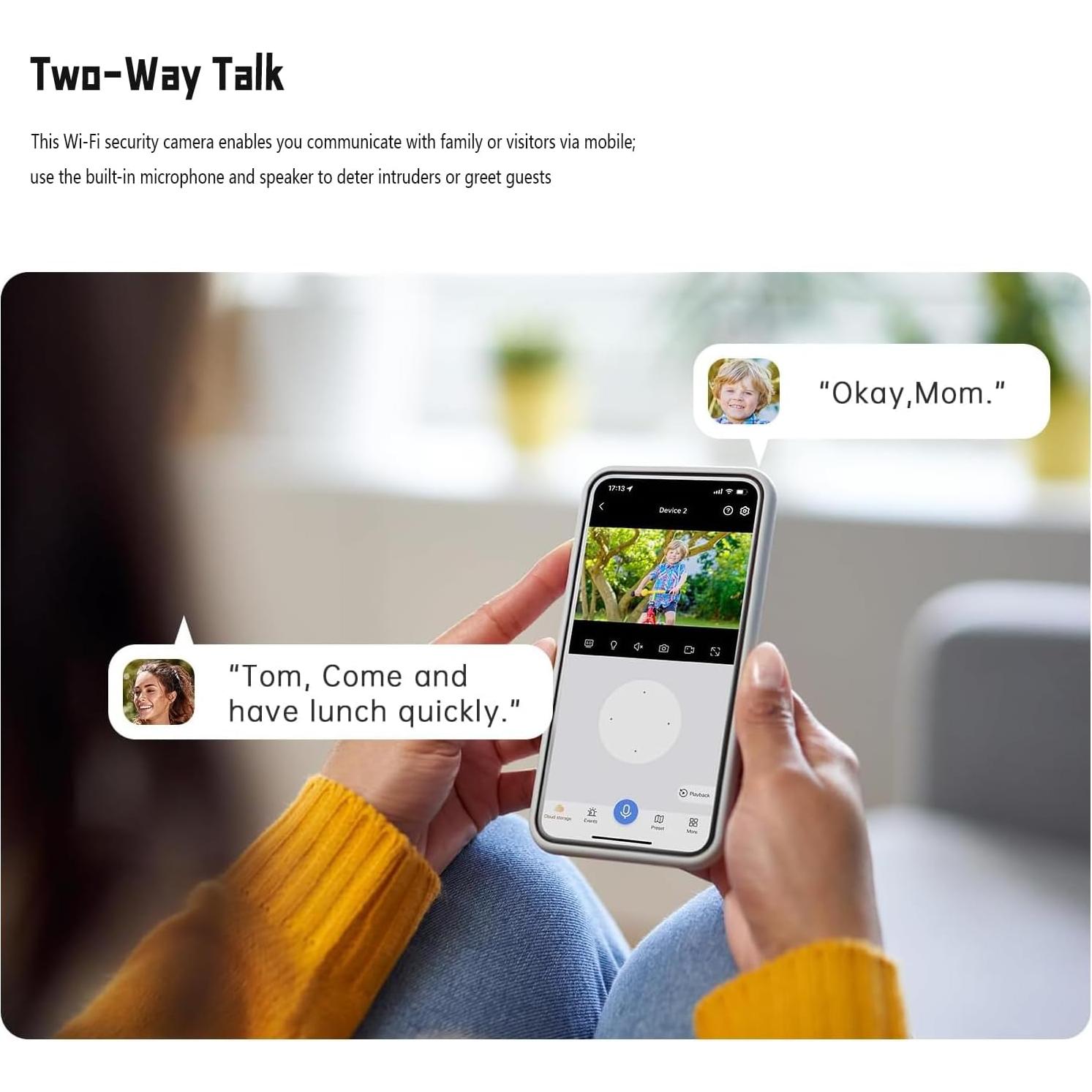 Cámara de Seguridad Inalámbrica STLINKIO 2K HD WiFi 5G/2.4GHz