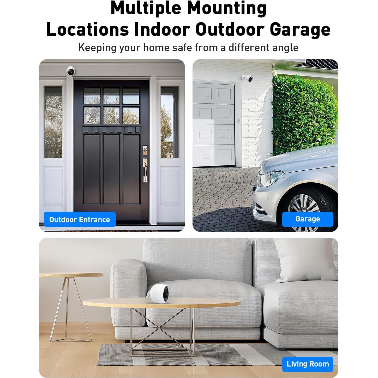 Cámara de Seguridad Inalámbrica JMCAMDM 2K para Exteriores