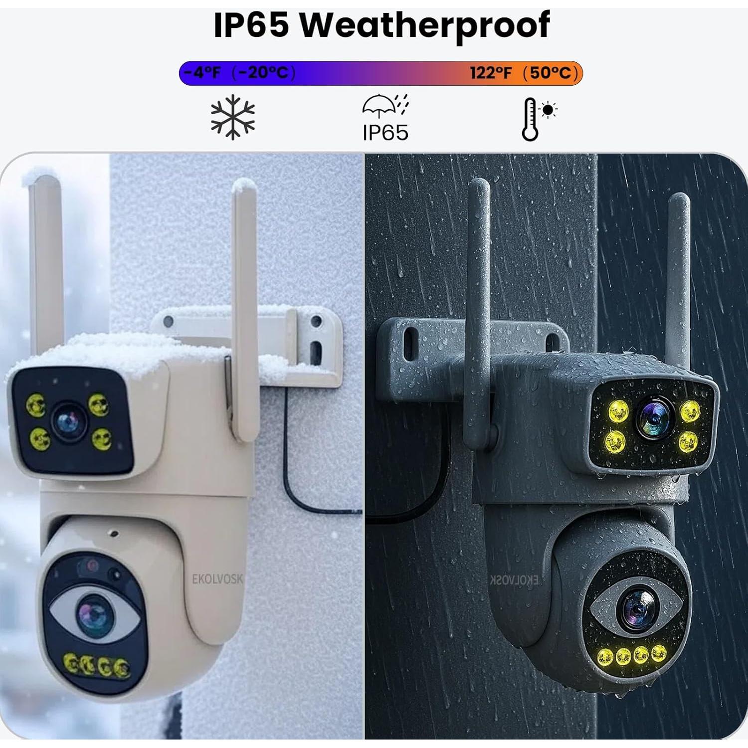 Cámara de Seguridad Inalámbrica EKOLVOSK QC5 2.5K WiFi