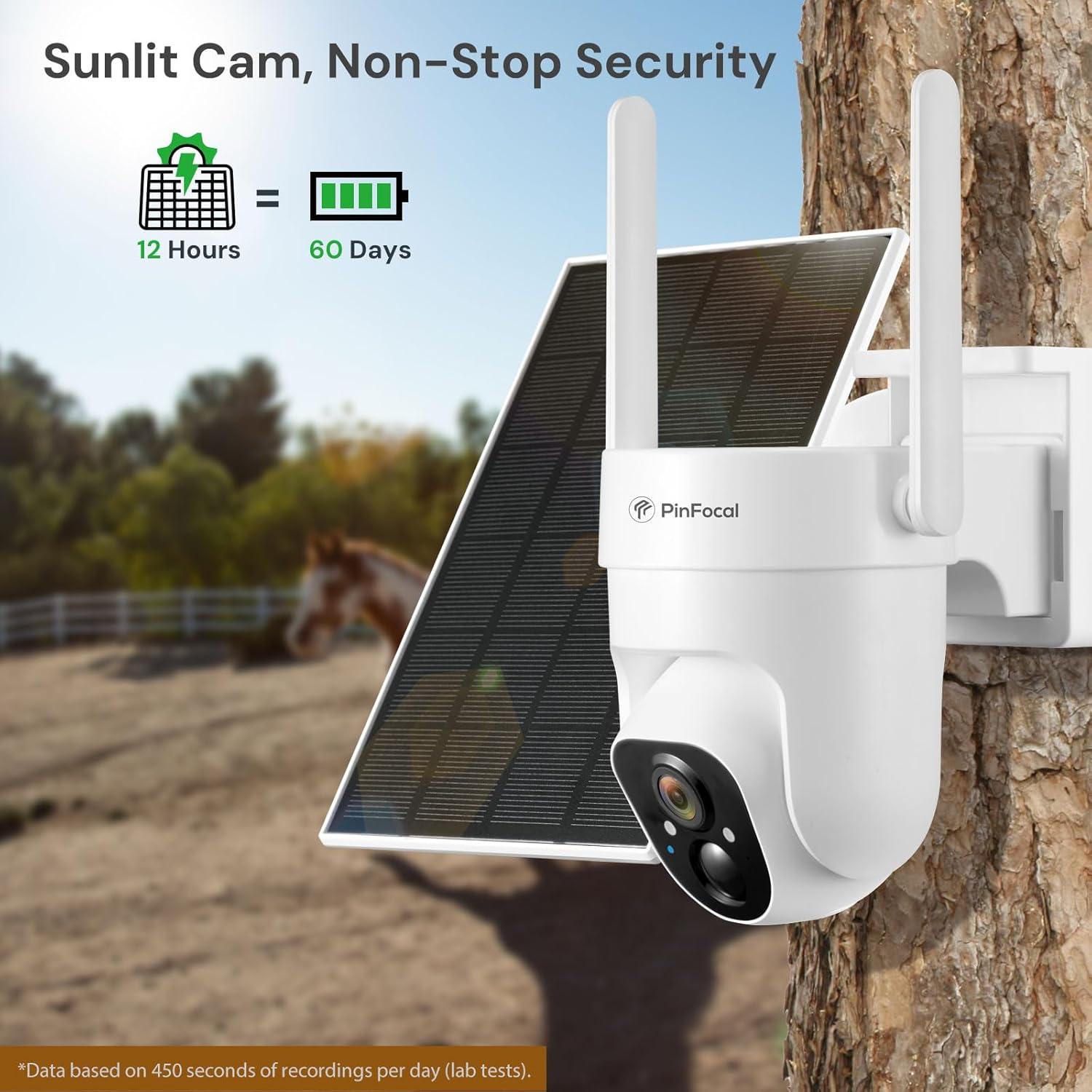 Cámara de Seguridad 4G LTE Pinfocal con Visión Nocturna 2K