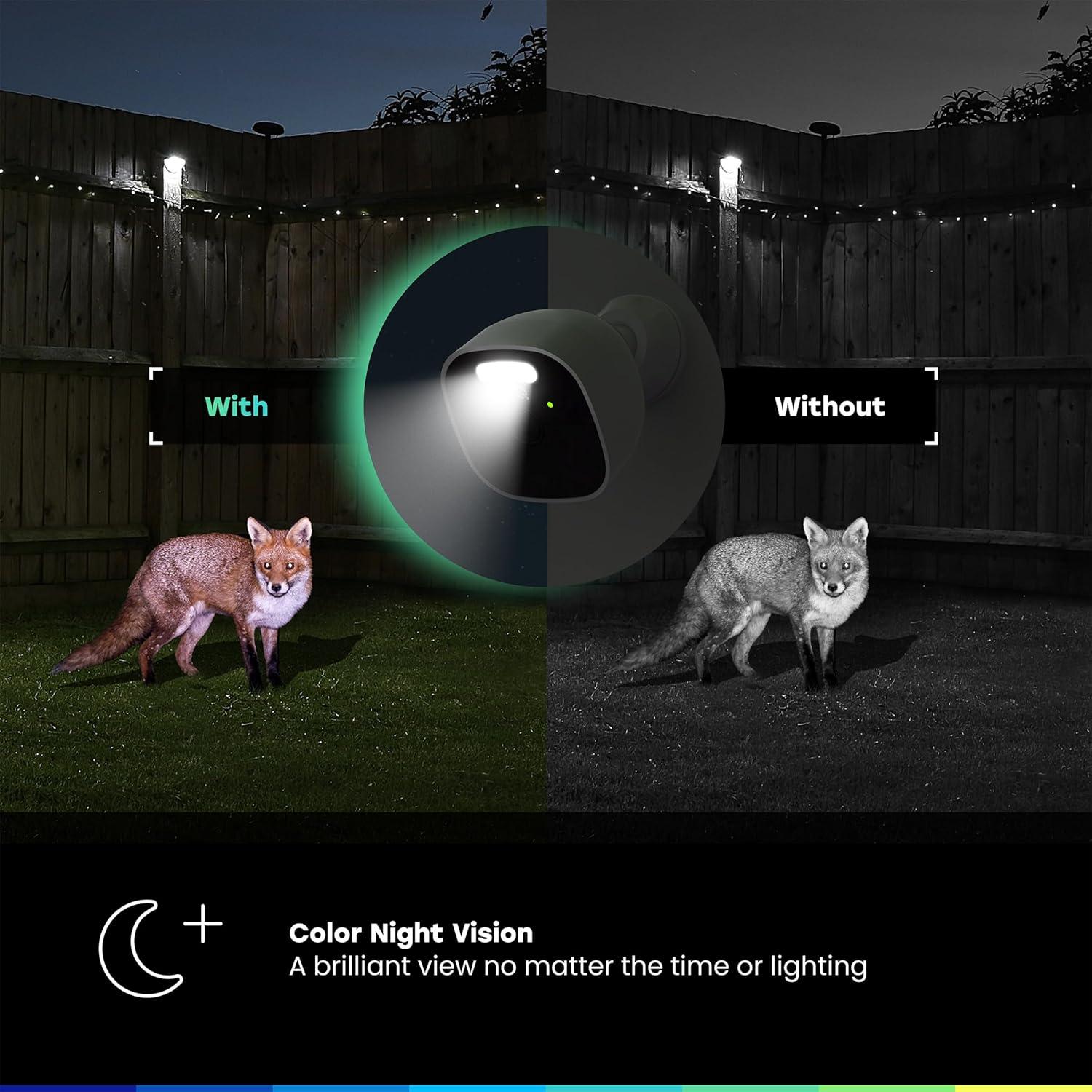 Cámara de Batería Exterior CHAMBERLAIN myQ 2K con Visión Nocturna