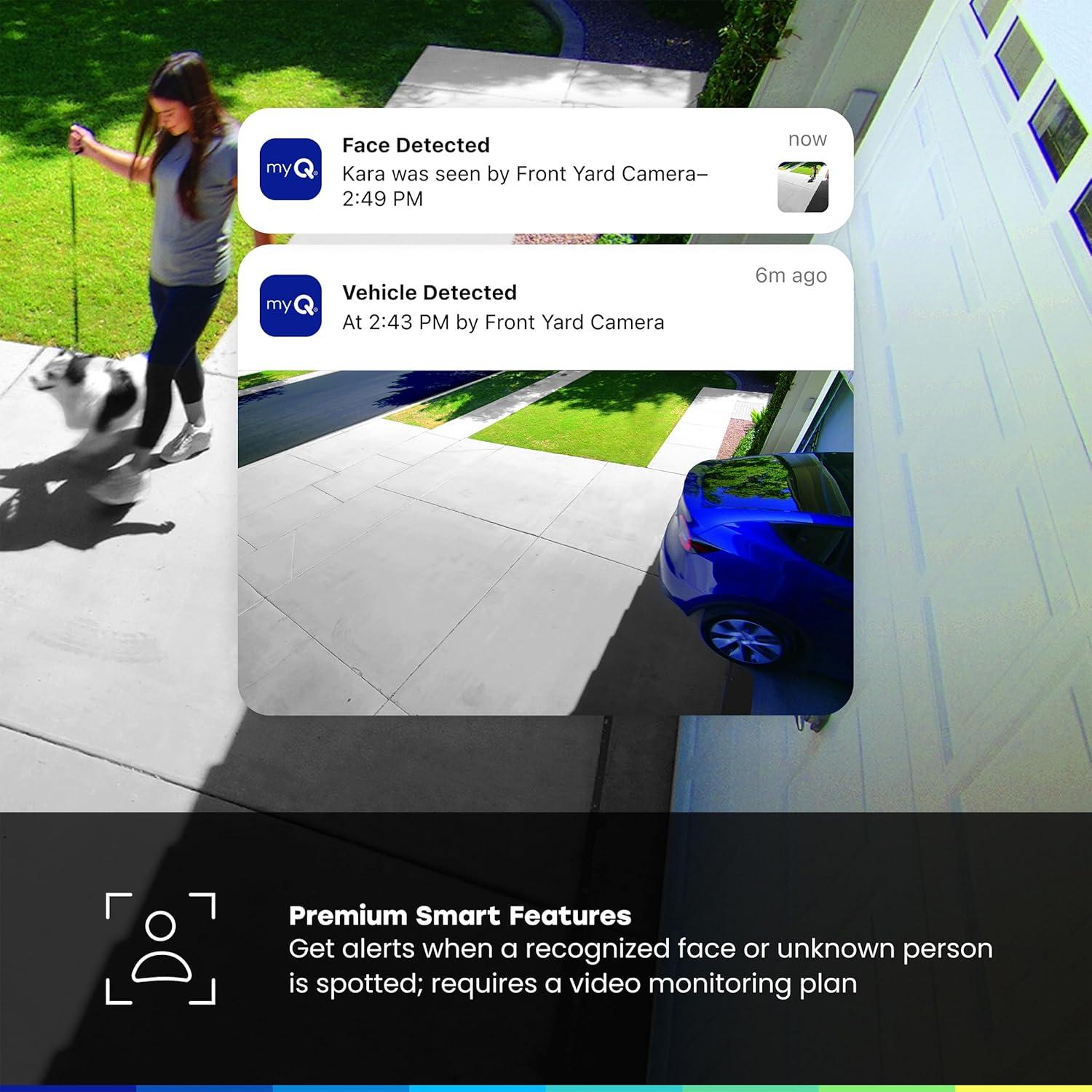 Cámara de Batería Exterior CHAMBERLAIN myQ 2K con Visión Nocturna