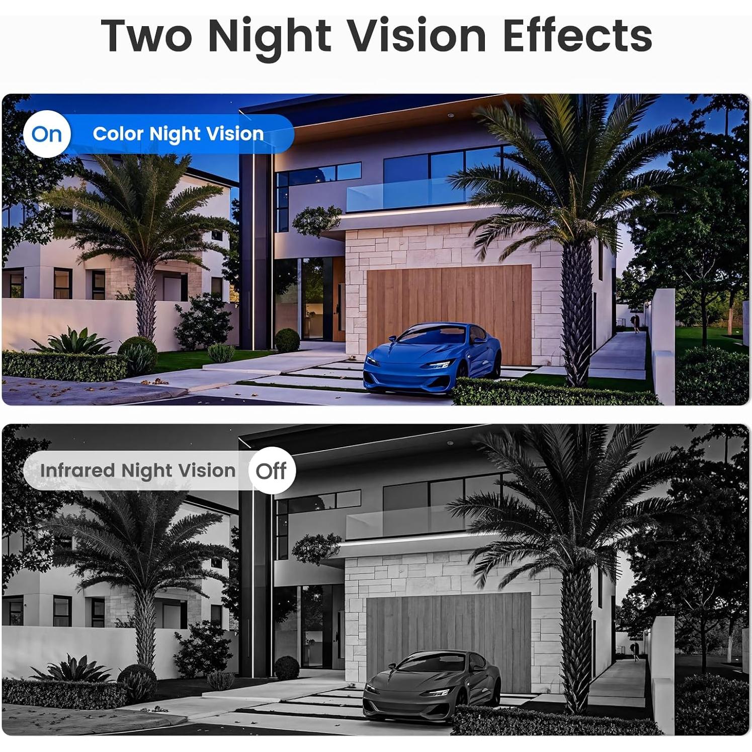 Cámara de Seguridad Inalámbrica Heyall Q9 2.5K 4MP WiFi Solar