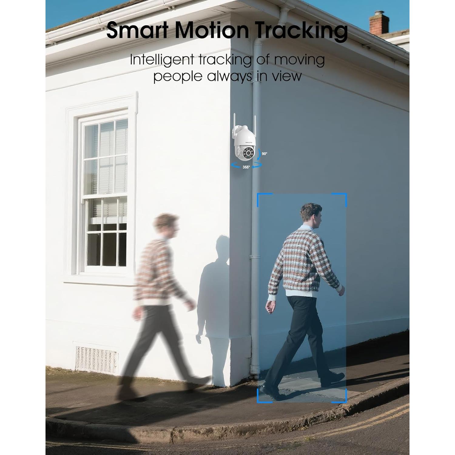 Cámaras de Seguridad WiFi 2K ARCCTV P2 - 2 Paquete, Visión Nocturna