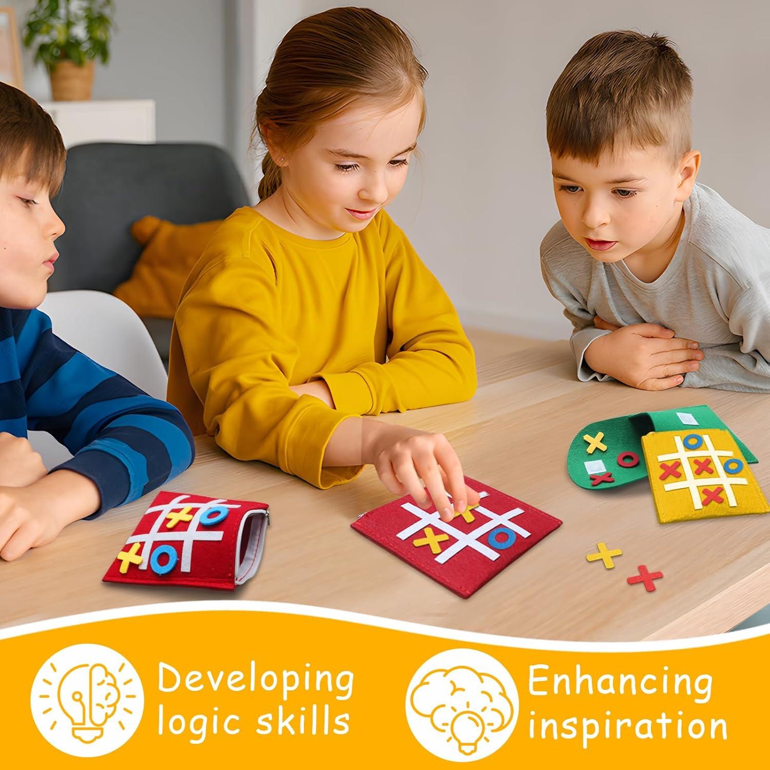 Juego de mesa Tic Tac Toe 48 PCS Lizardsl - Juguete educativo 12.19 cm