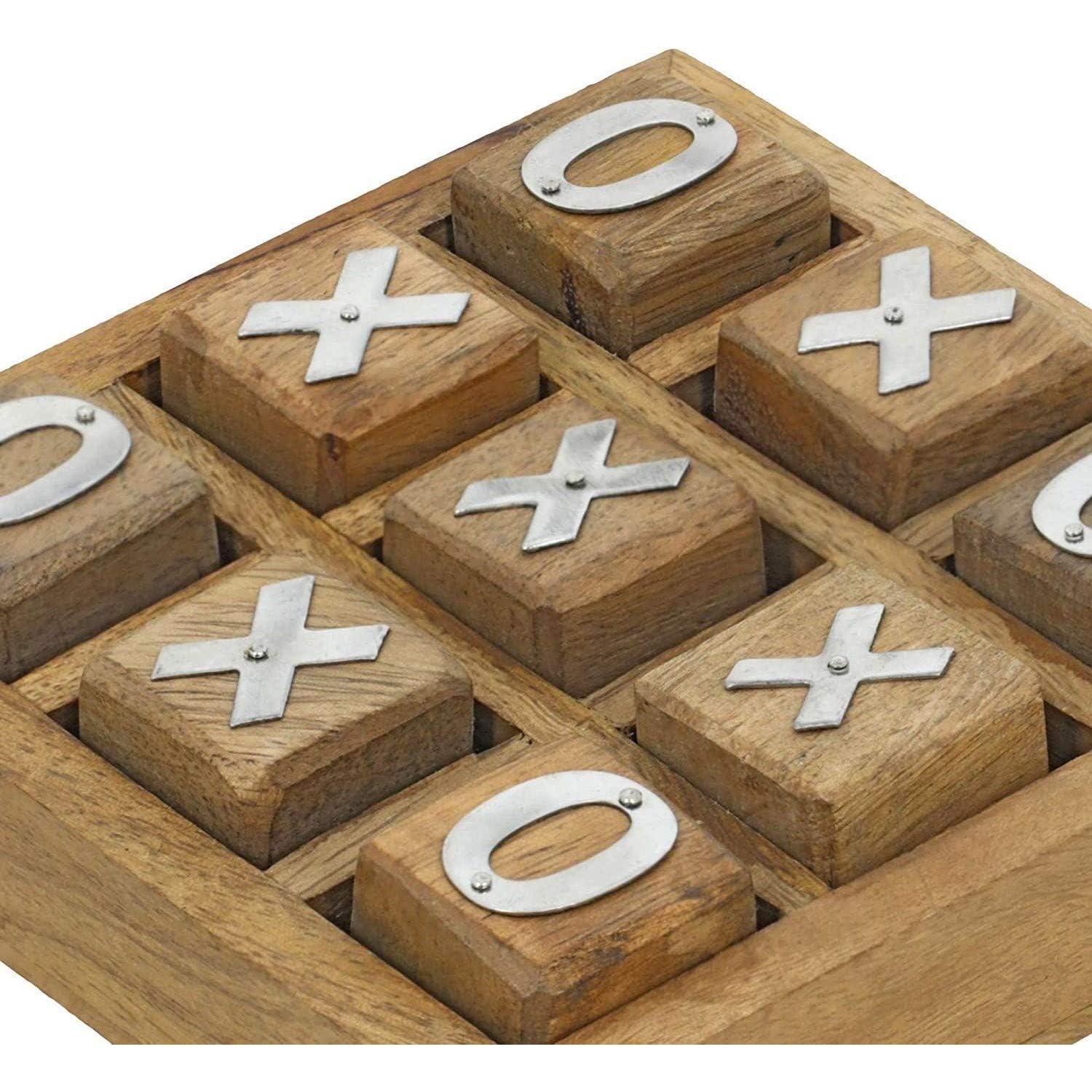 Juego de bloques Tic Tac Toe de madera TOSQP27 - 11.43 cm