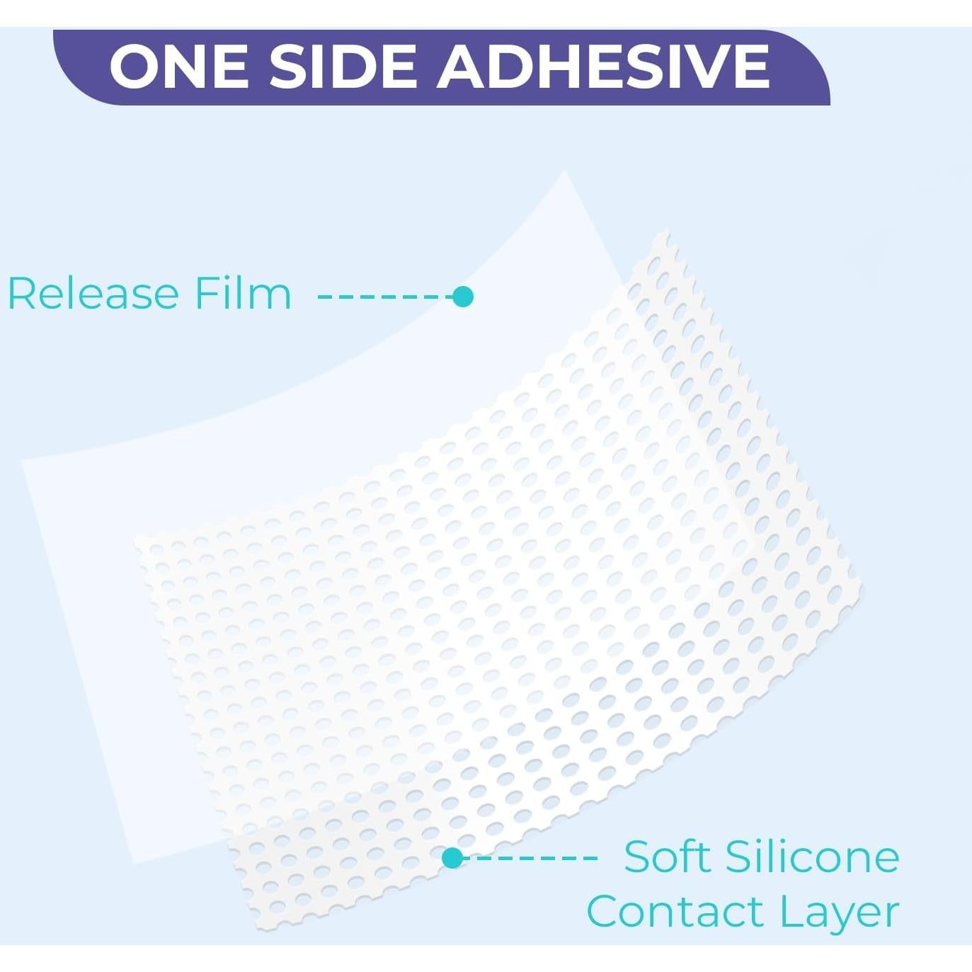 Vendaje Transparente Conkote de Silicona 10x7.6cm - Caja de 10