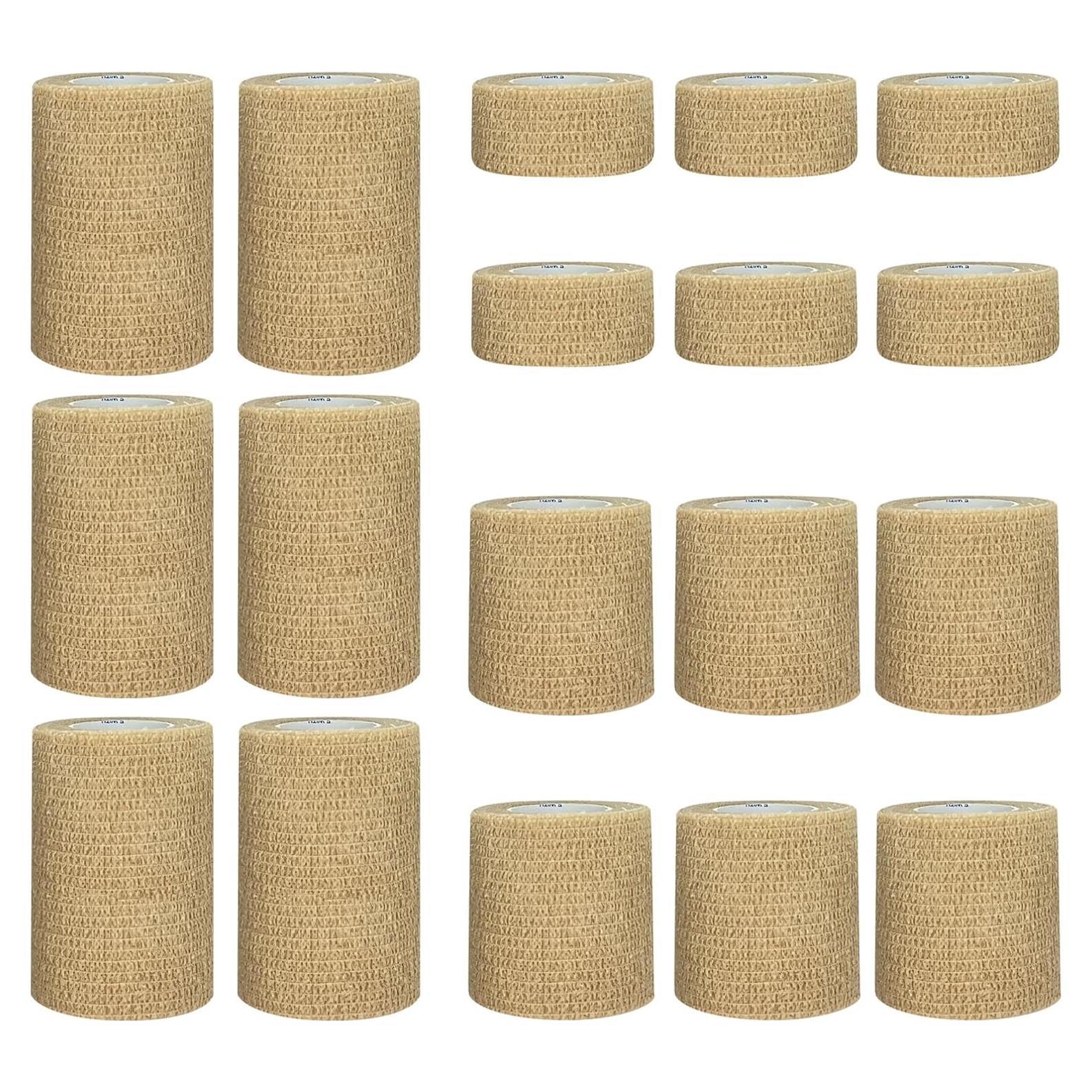 Venda Autoadhesiva BIRDDIE 18 Piezas Color Piel 3 Anchos