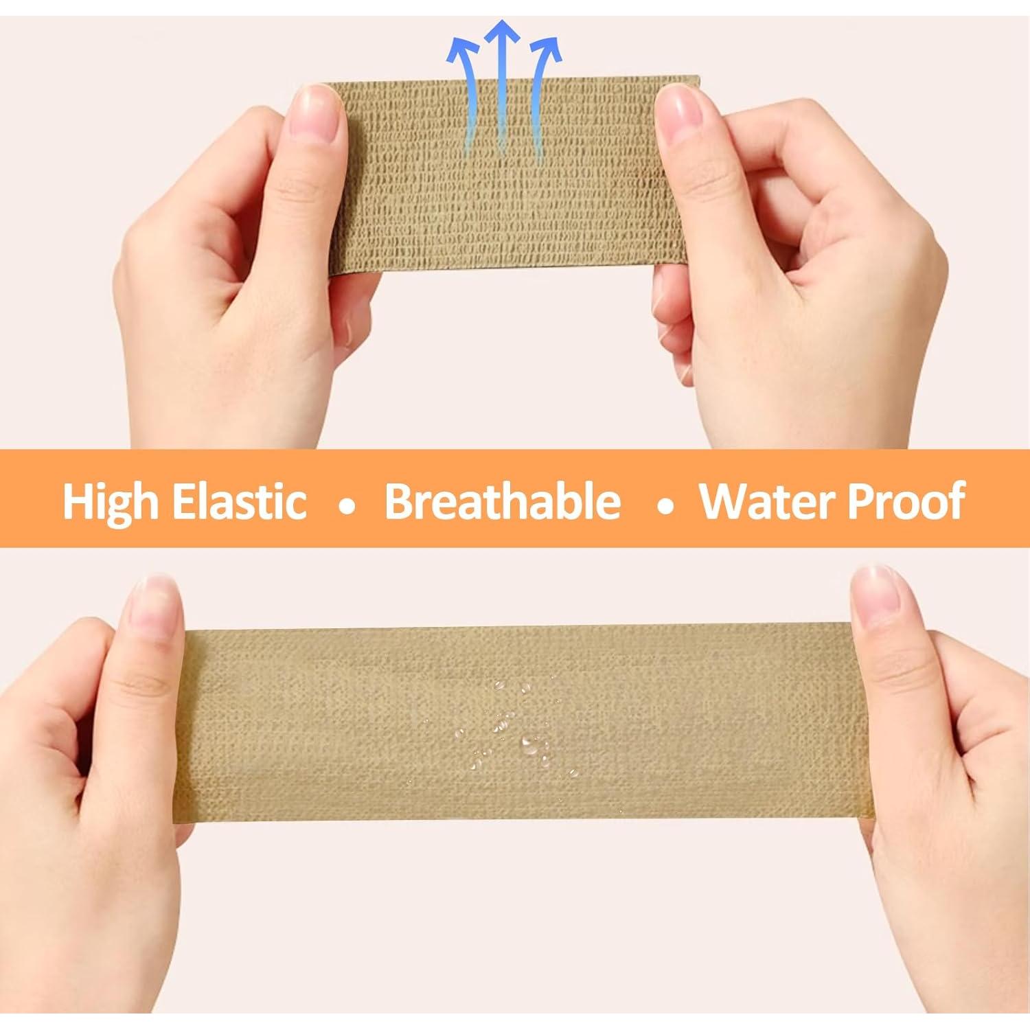 Venda Autoadhesiva BIRDDIE 18 Piezas Color Piel 3 Anchos