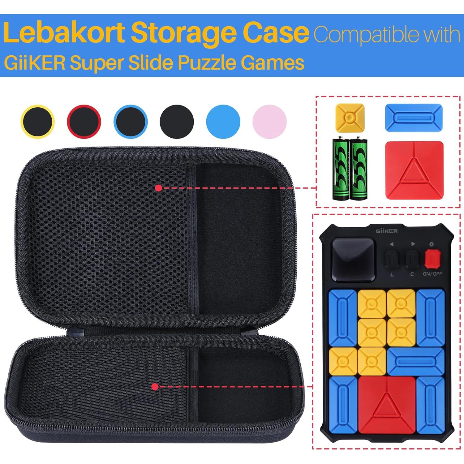 Funda de Almacenamiento Lebakort para GiiKER Tic Tac Toe y Super Slide