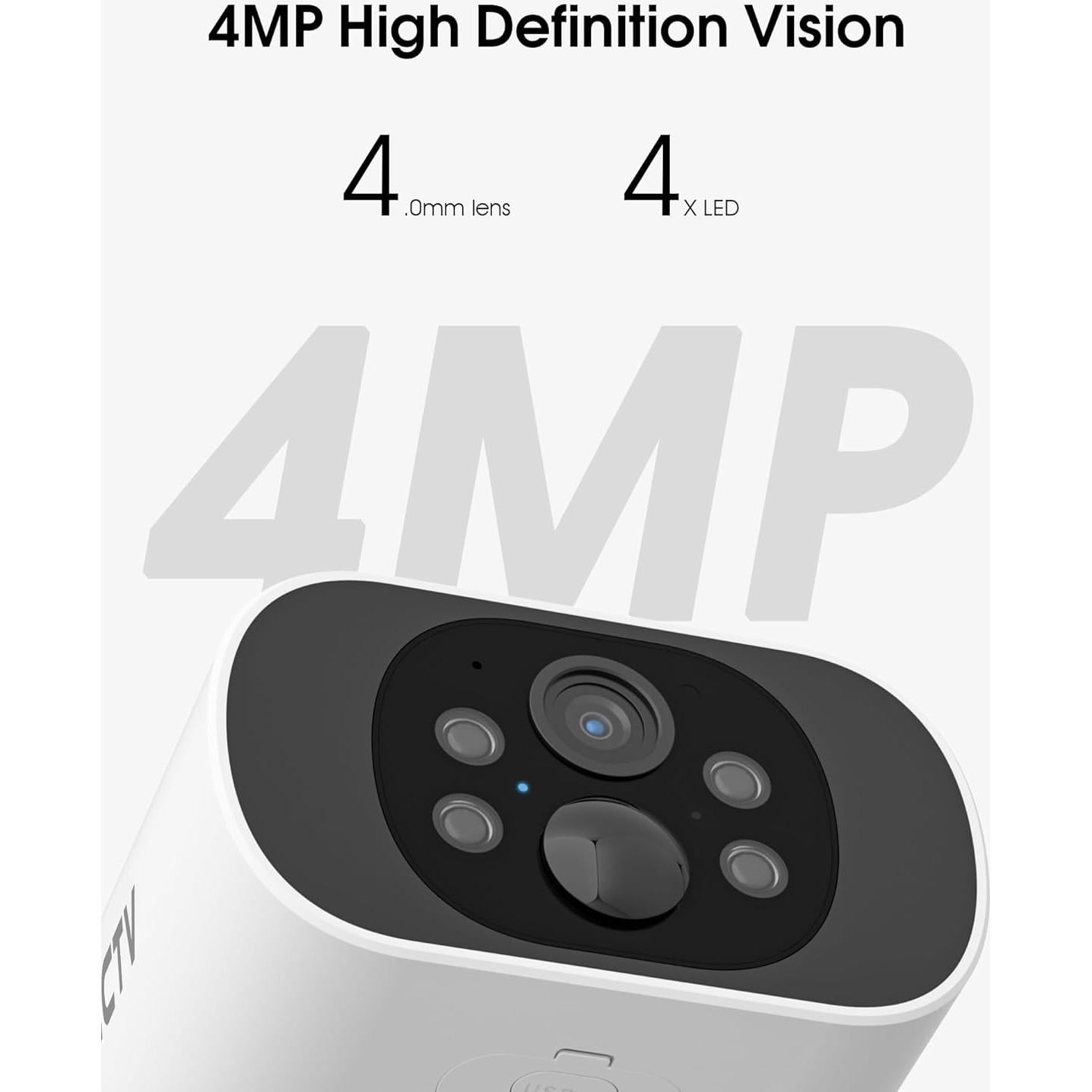 Cámara de Seguridad Solar Inalámbrica ARCCTV C3 4MP Exterior