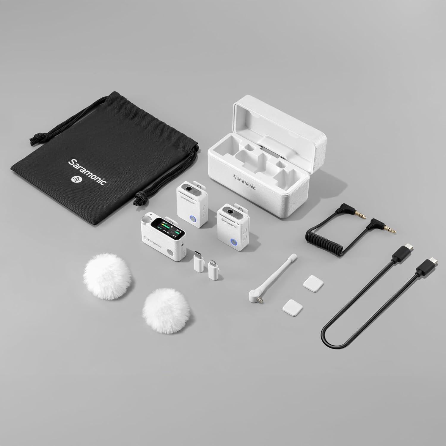 Micrófono Lavalier Inalámbrico Saramonic Ultra 02, 32-Bit Float, IPX5