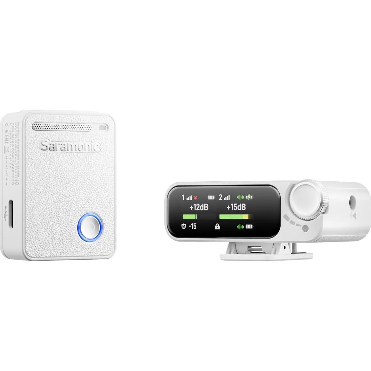 Micrófono Lavalier Inalámbrico Saramonic Ultra 02, 32-Bit Float, IPX5