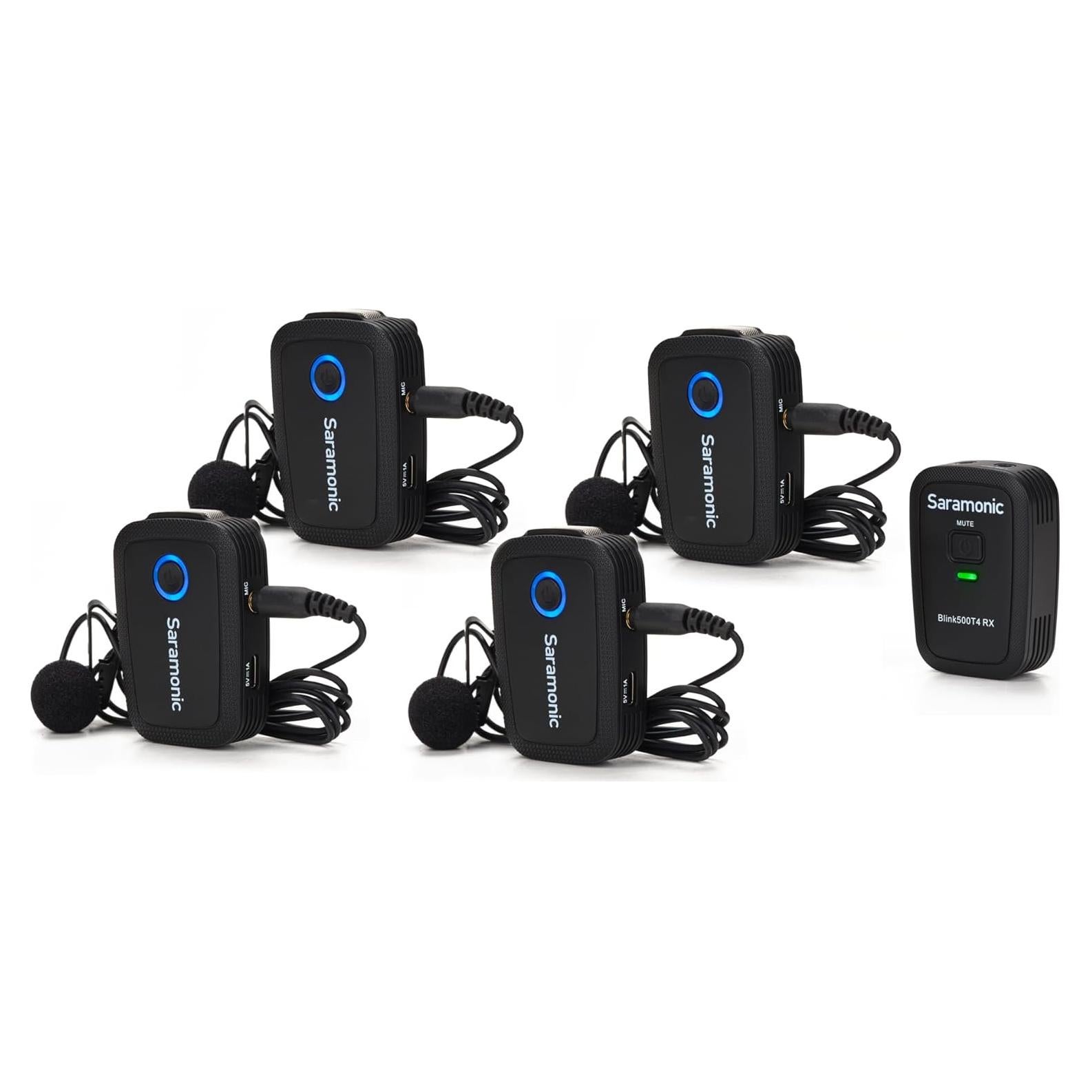 Saramonic Blink 500 T4 Micrófono Lavalier Inalámbrico 4 Canales