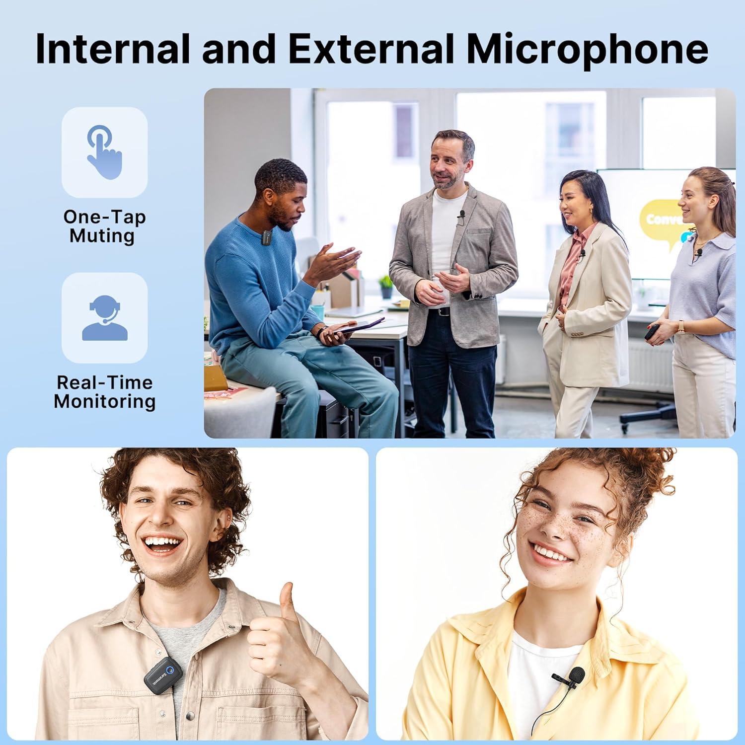 Saramonic Blink 500 T4 Micrófono Lavalier Inalámbrico 4 Canales