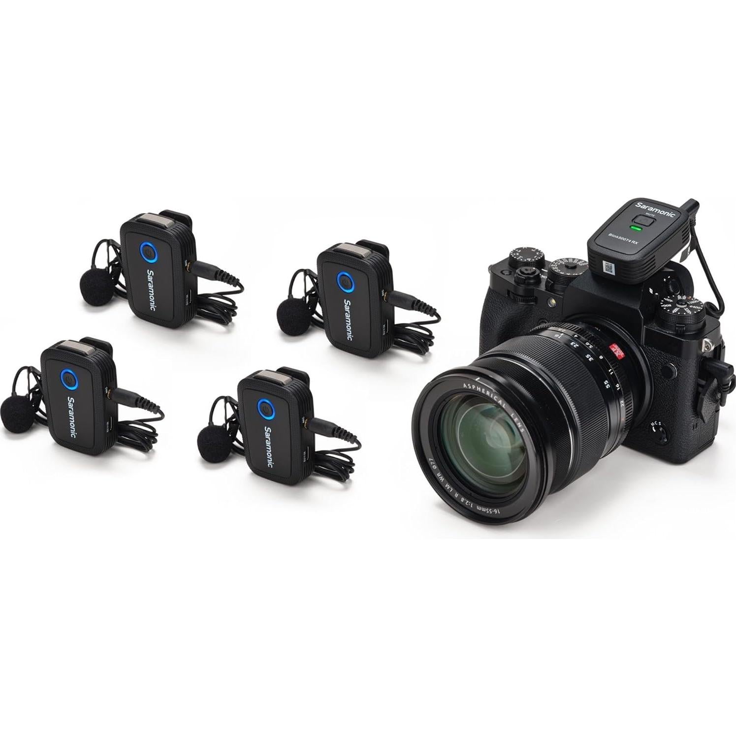 Saramonic Blink 500 T4 Micrófono Lavalier Inalámbrico 4 Canales