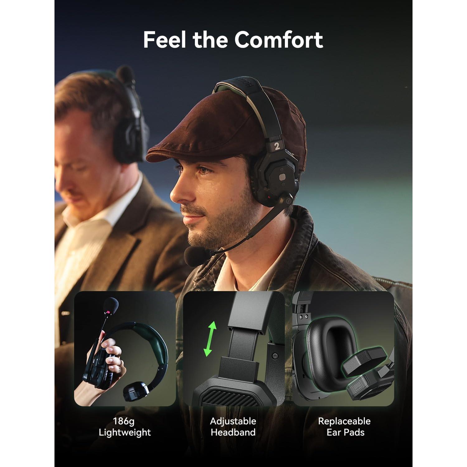 Auriculares Inalámbricos Hollyland Solidcom SE PRO 2 Usuarios ENC