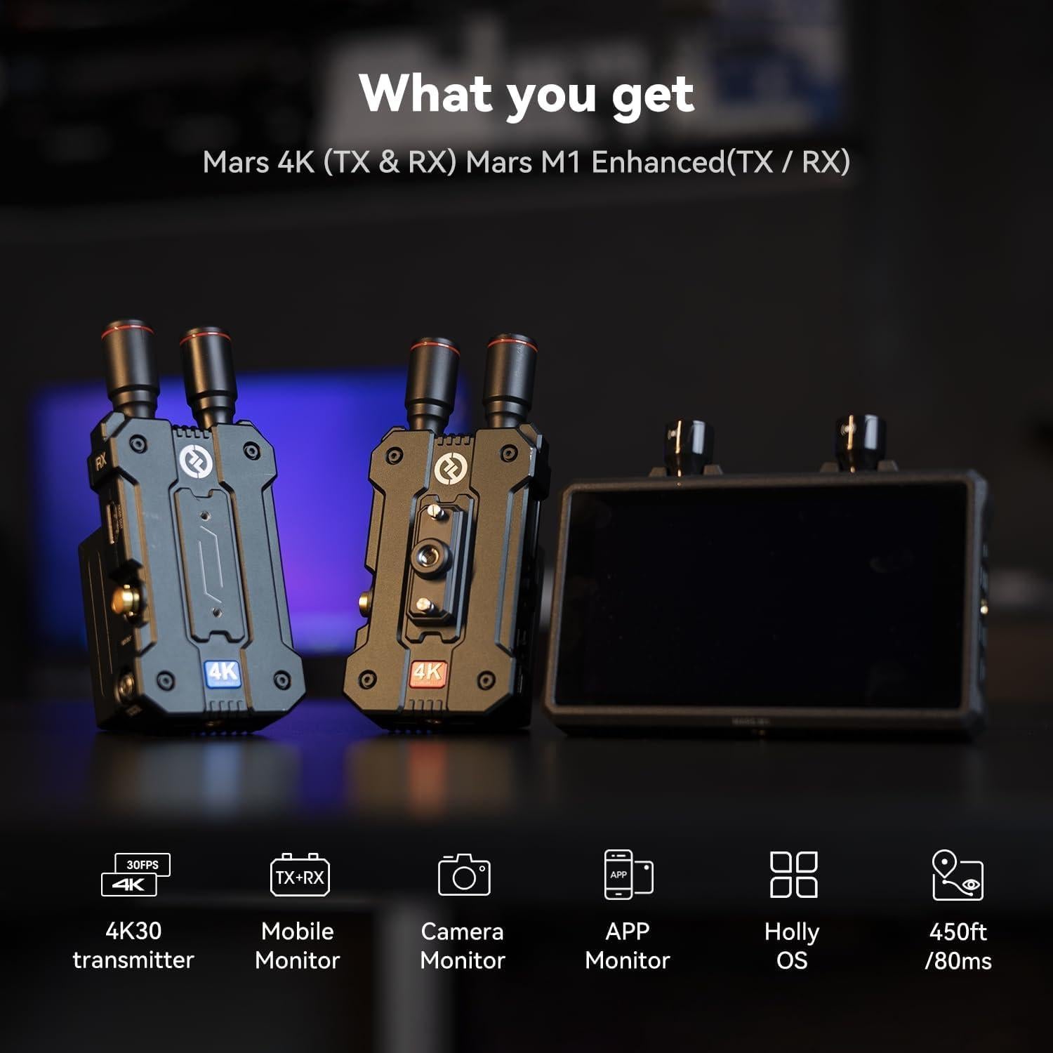 Transmisores de Video 4K Hollyland Mars 4K y M1 Inalámbricos