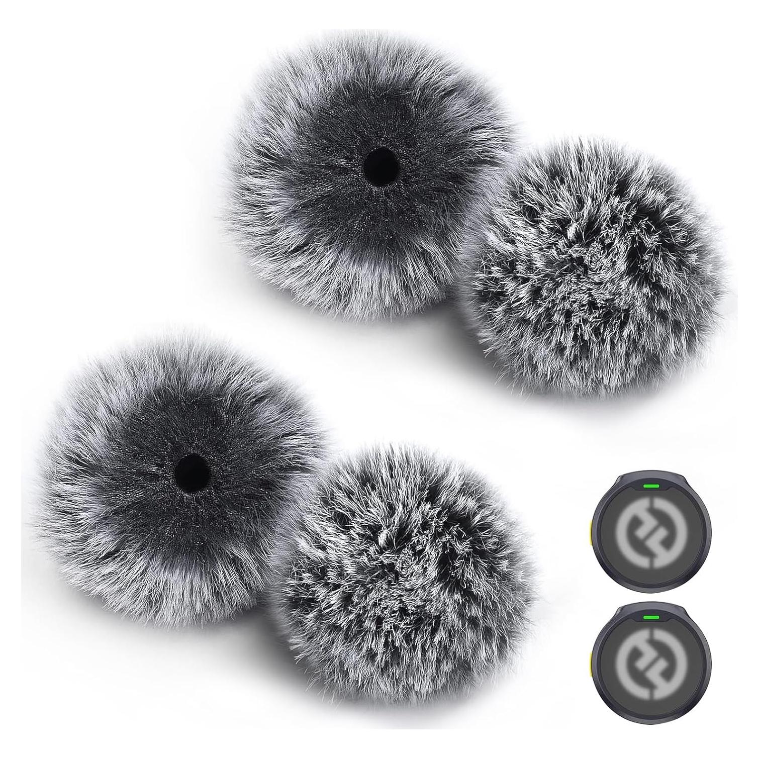 Paquete de 4 pantallas contra viento Hollyland Lark M2 - Gris