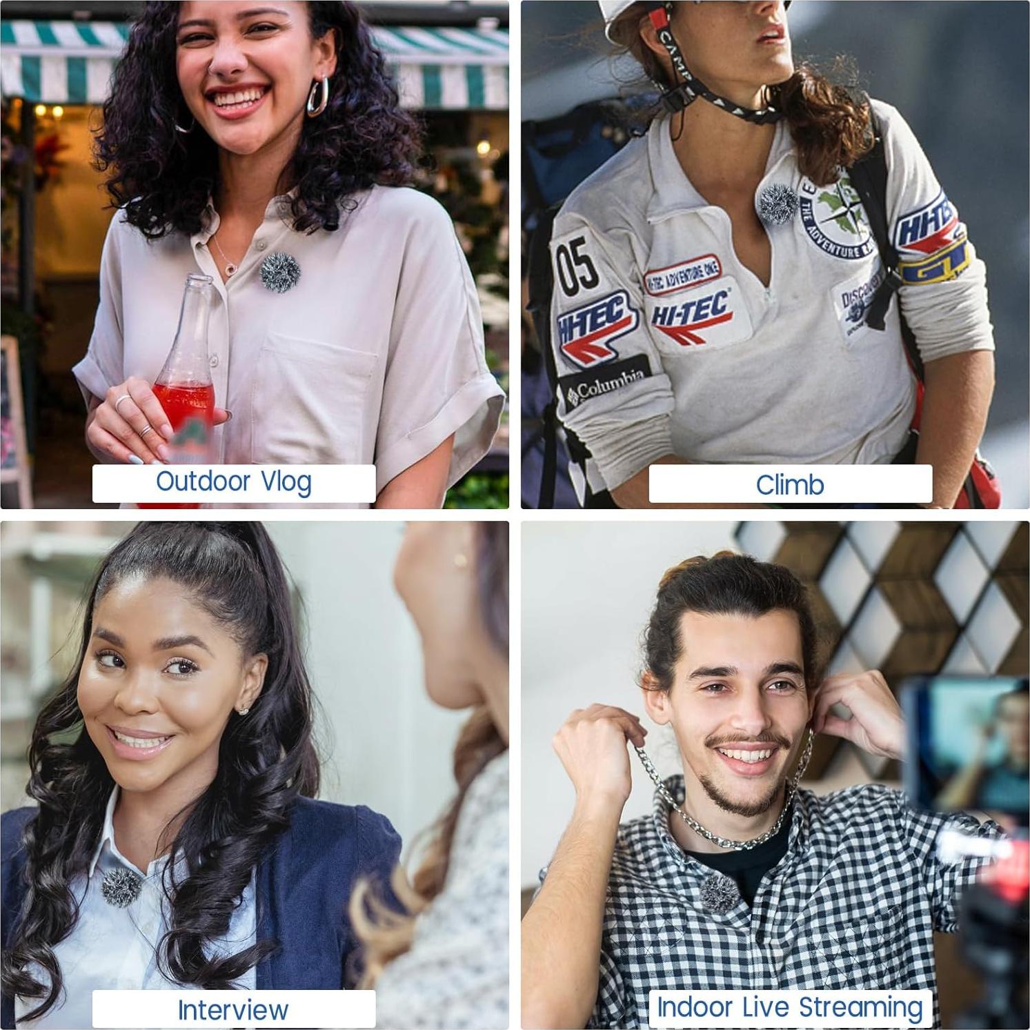 Pantallas de micrófono Hollyland Lark M2 - 2 unidades