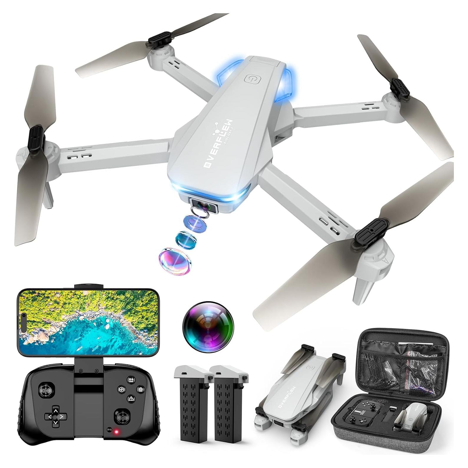 Drone Hiturbo S20 con cámara 1080P, plegable y control por voz