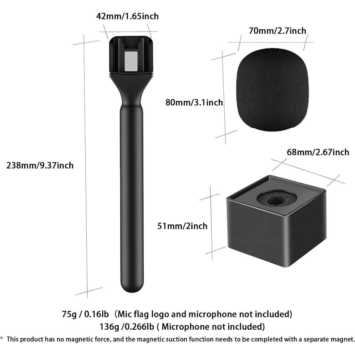 Soporte de Mano para Micrófono Inalámbrico DJI Mic Mini/1/2