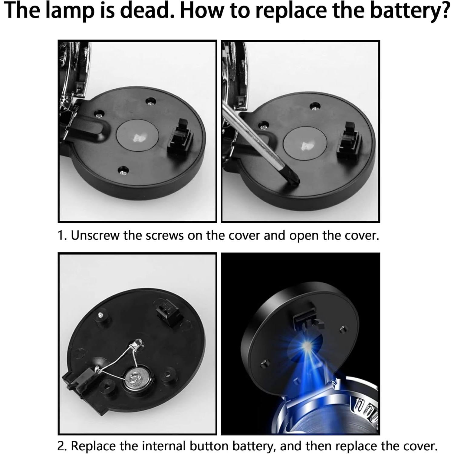 Cenicero de Coche ZAIZAI con Tapa y Luz LED, Acero Inoxidable