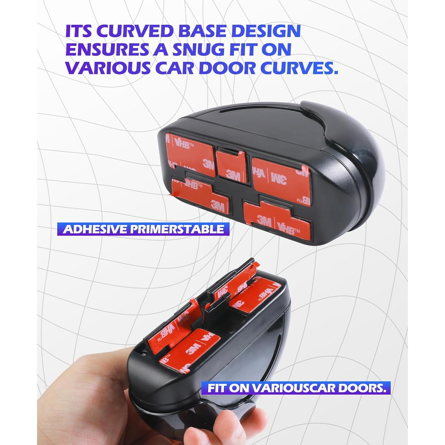 Cenicero de coche SCUARI con luz LED y tapa, negro