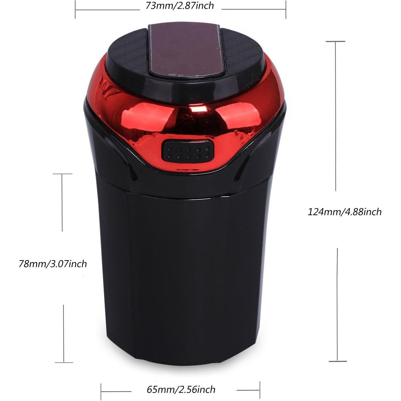 Cenicero y encendedor desmontable eJiasu con luz LED azul