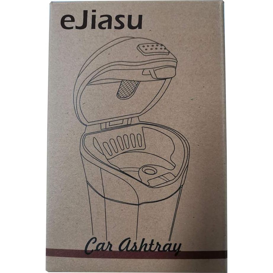 Cenicero y encendedor desmontable eJiasu con luz LED azul