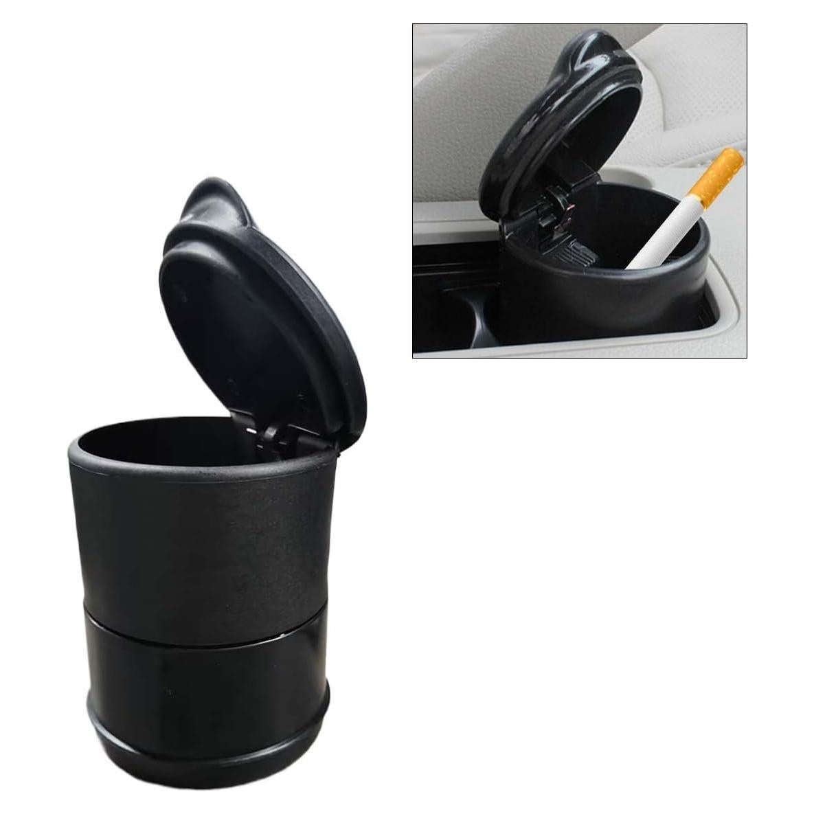 Cenicero de coche LHDOS con tapa, portátil y a prueba de olores