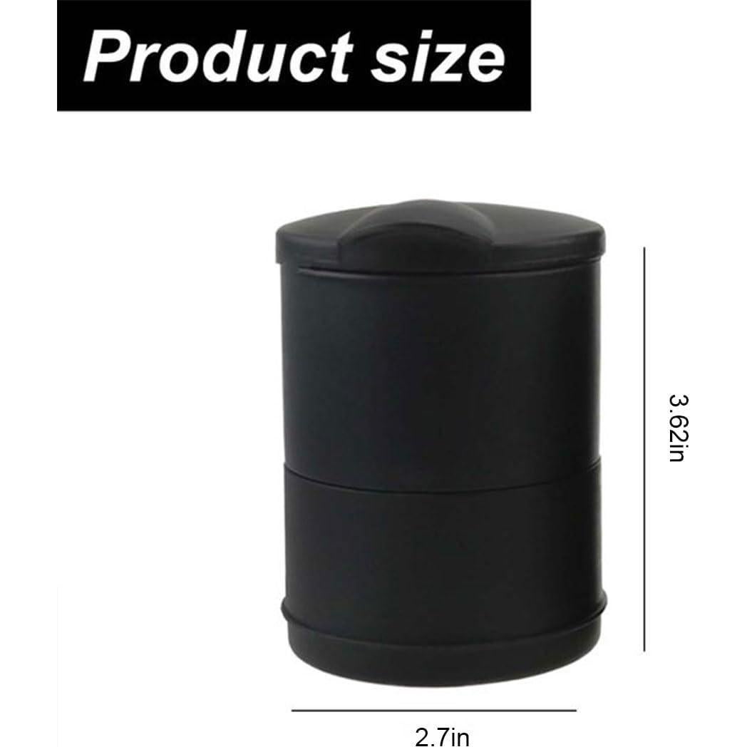 Cenicero de coche LHDOS con tapa, portátil y a prueba de olores