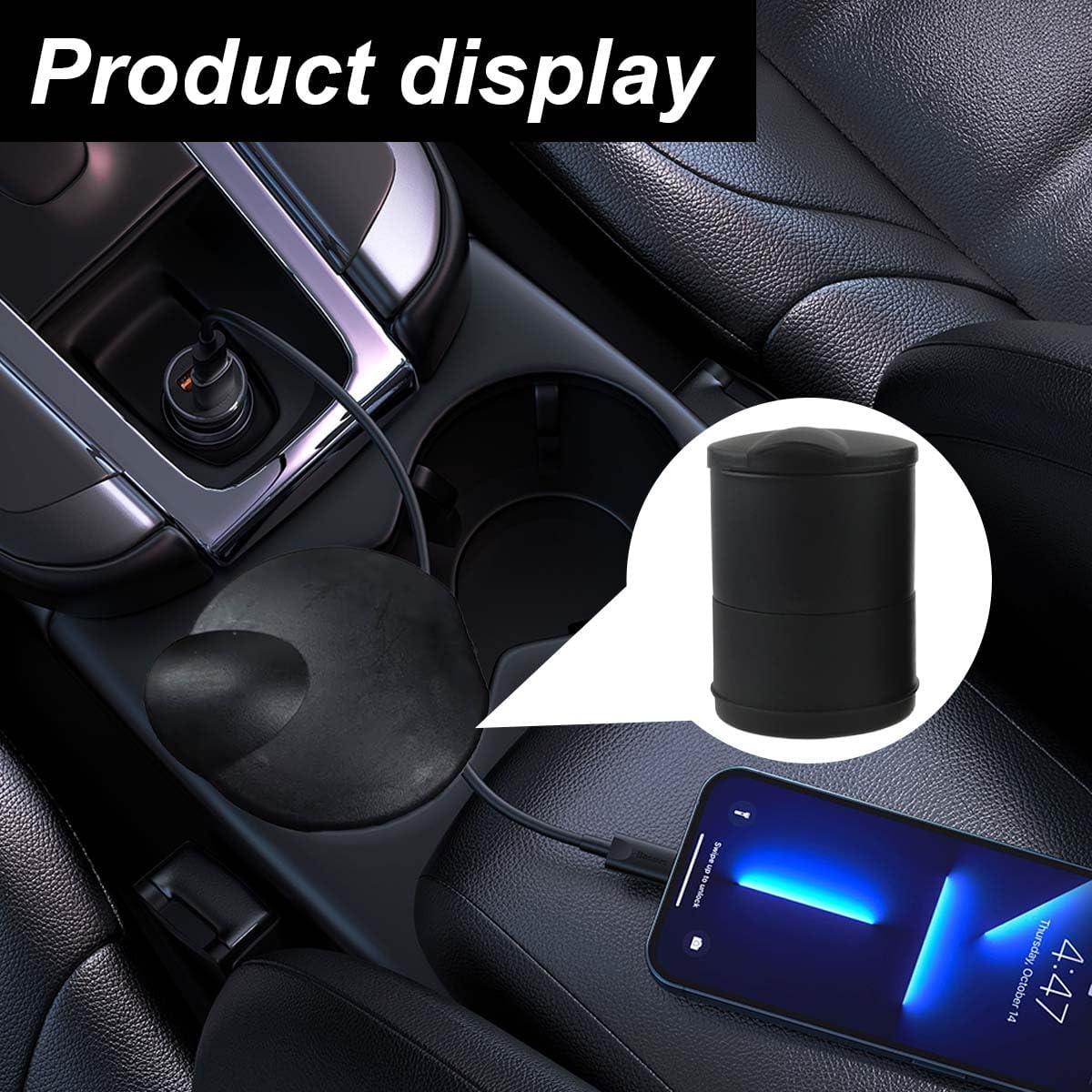 Cenicero de coche LHDOS con tapa, portátil y a prueba de olores