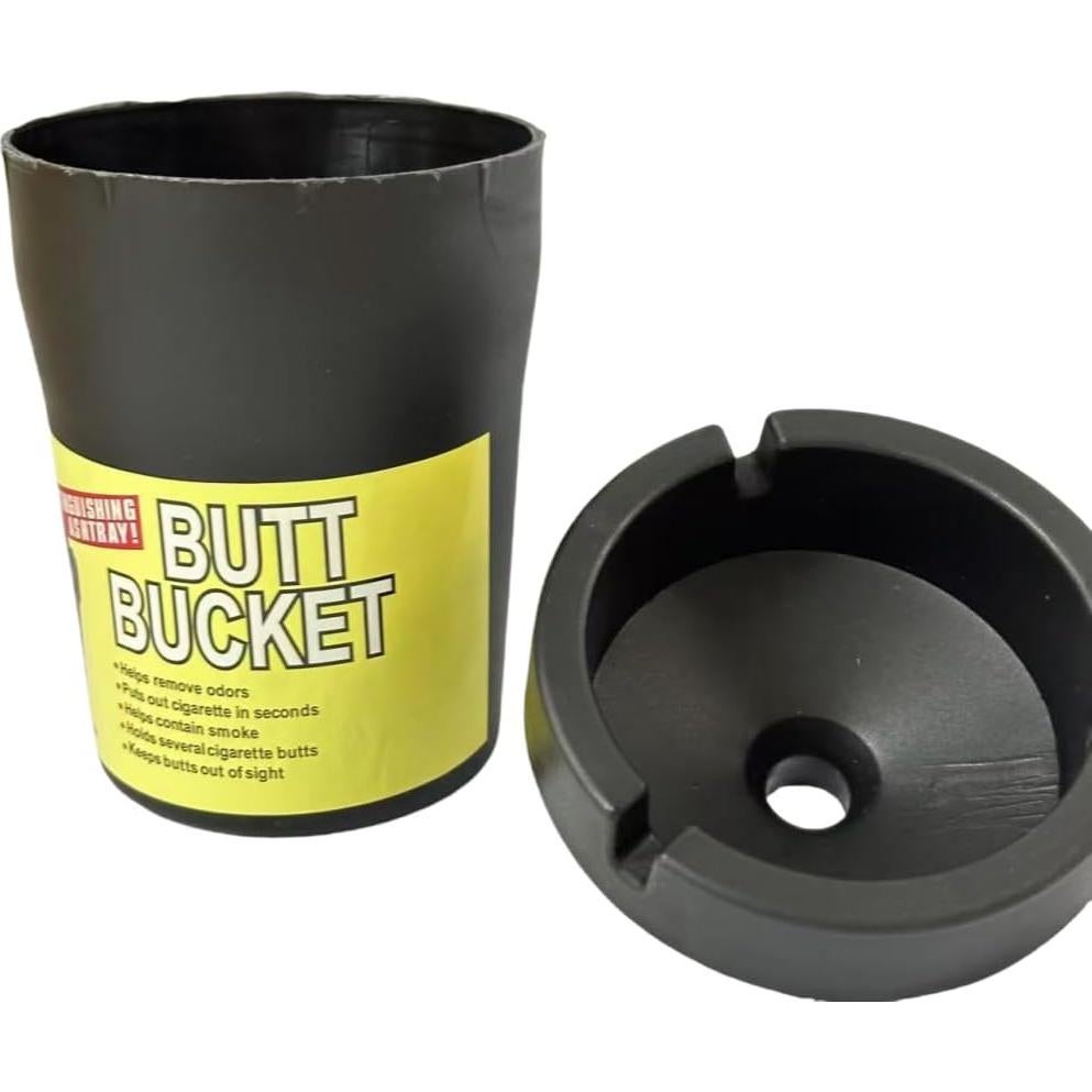 Cenicero de Auto Sin Humo Genérico Negro 8.29x6.37 cm