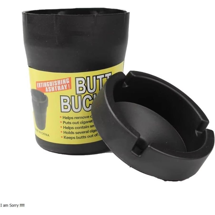 Cenicero de Auto Sin Humo Genérico Negro 8.29x6.37 cm