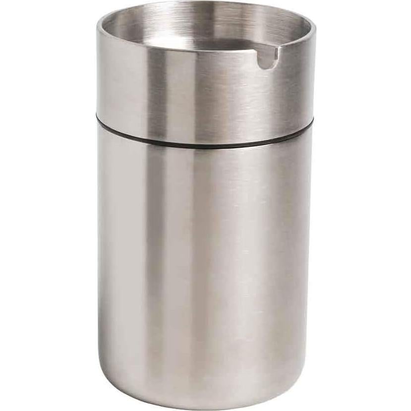 Cenicero de Coche JOCHA de Acero Inoxidable con Tapa - Plata