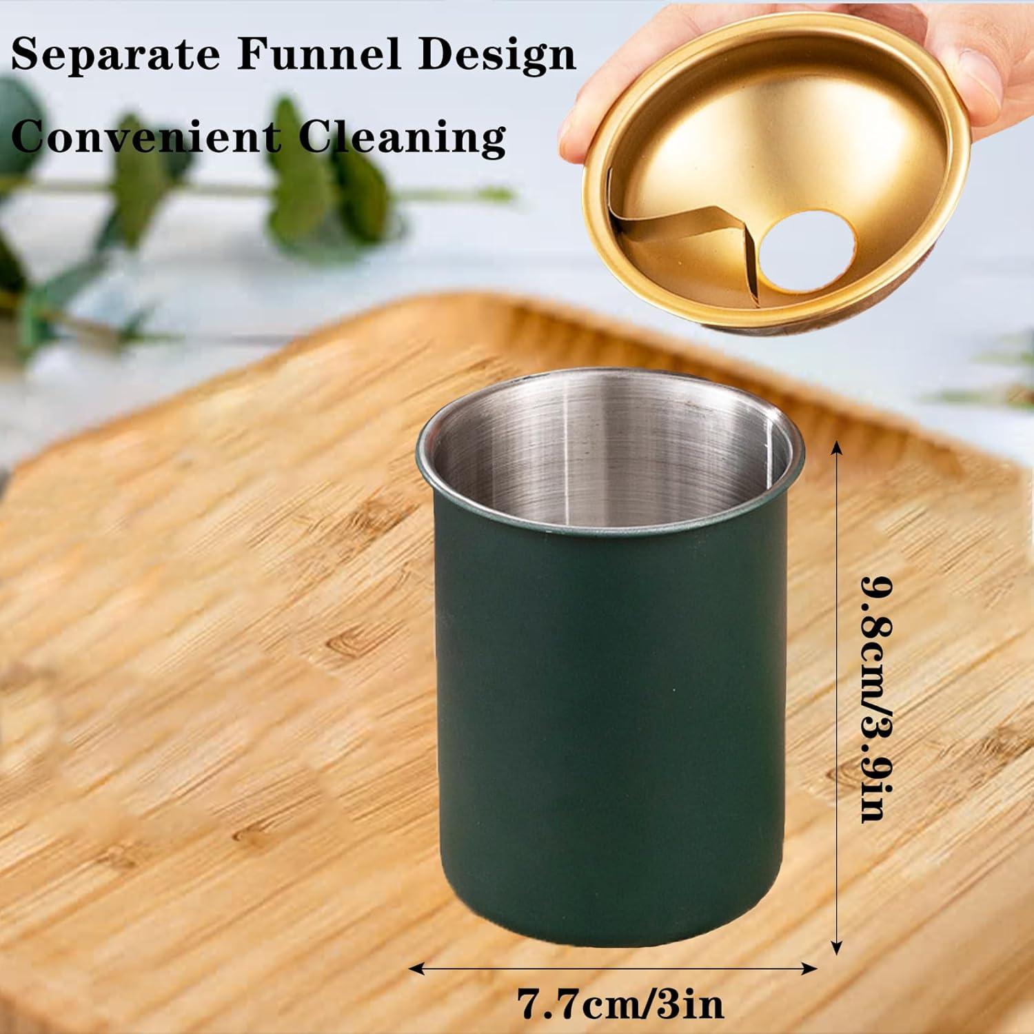 Cenicero de coche MaoMaoCha de acero inoxidable con tapa