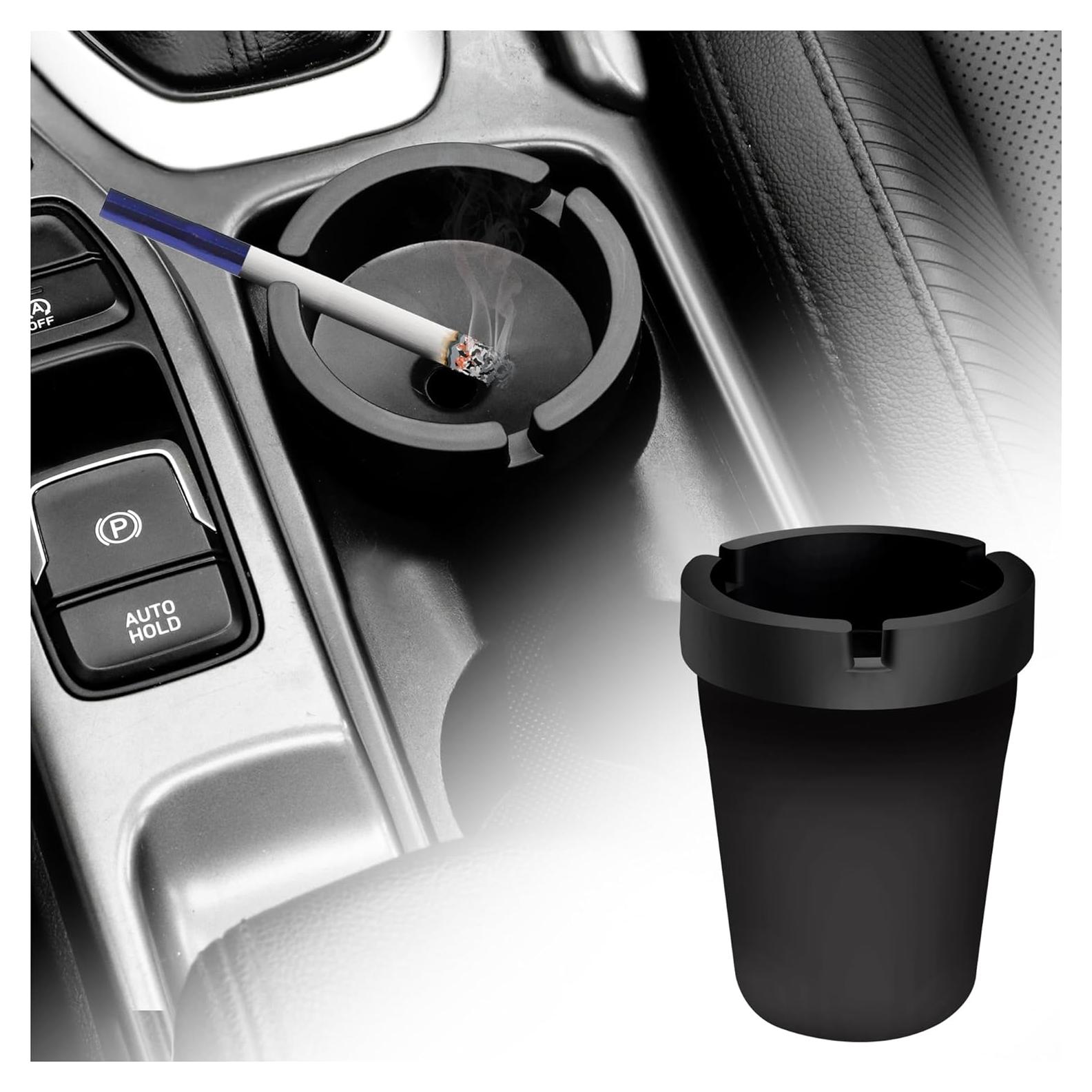 Cenicero de coche Carleef con tapa a prueba de olores 10.6 cm