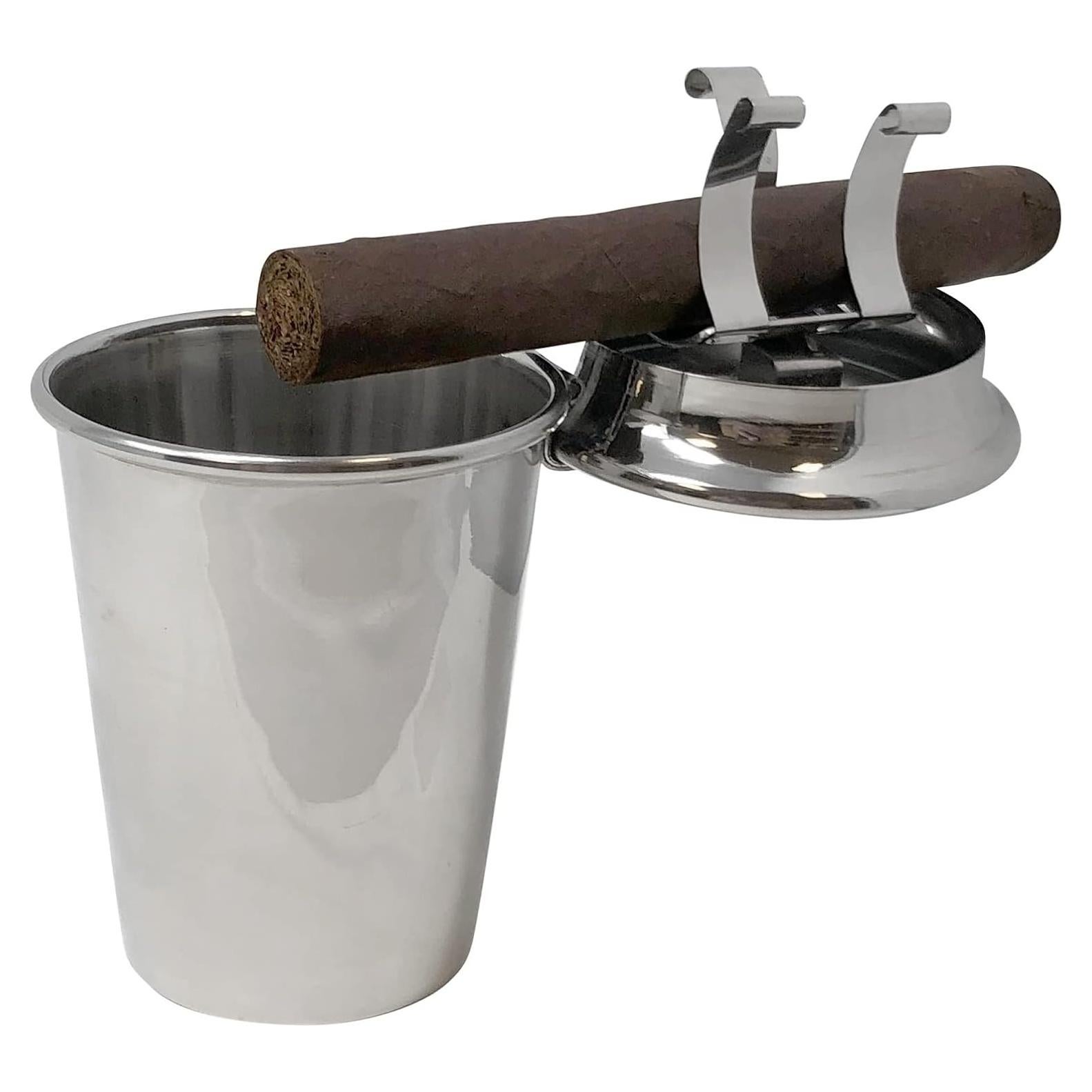 Cenicero de Automóvil Prestige Smokin Ash Glendale Acero Inoxidable