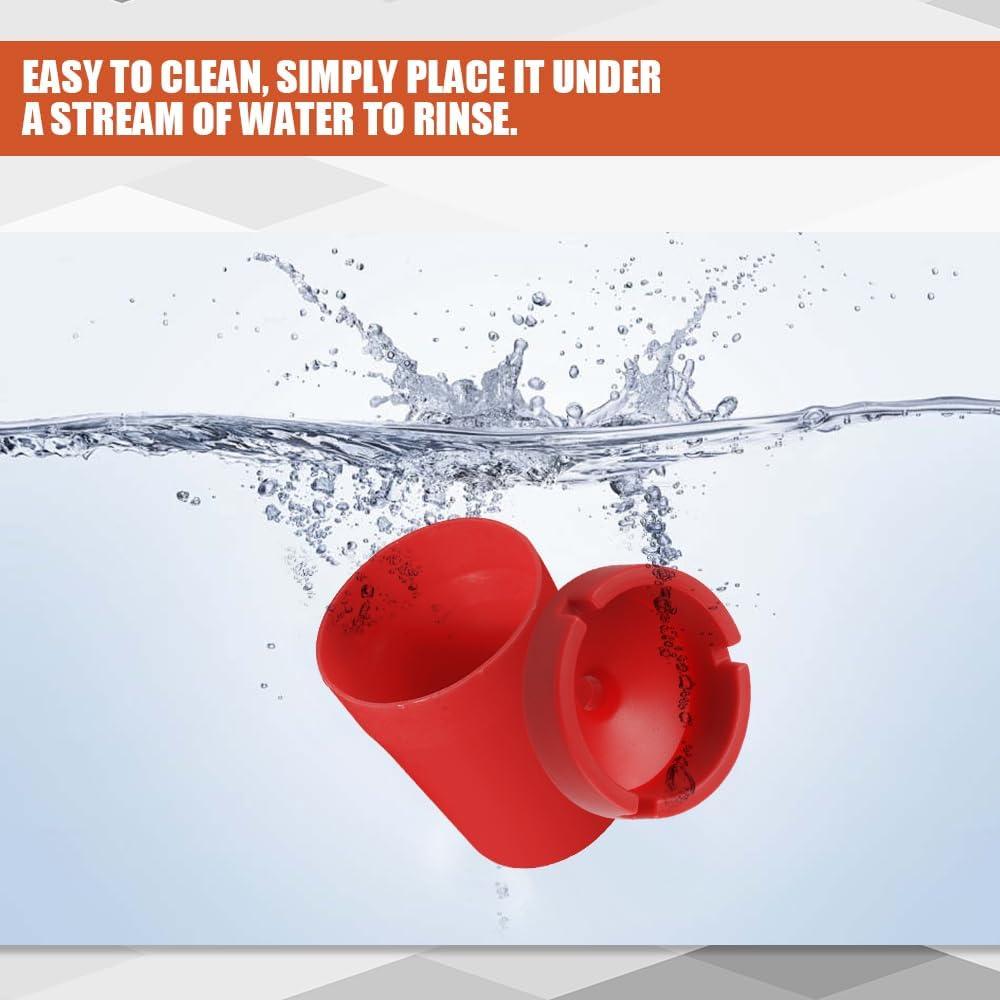 Cenicero de coche RGOAANC portátil a prueba de olores rojo