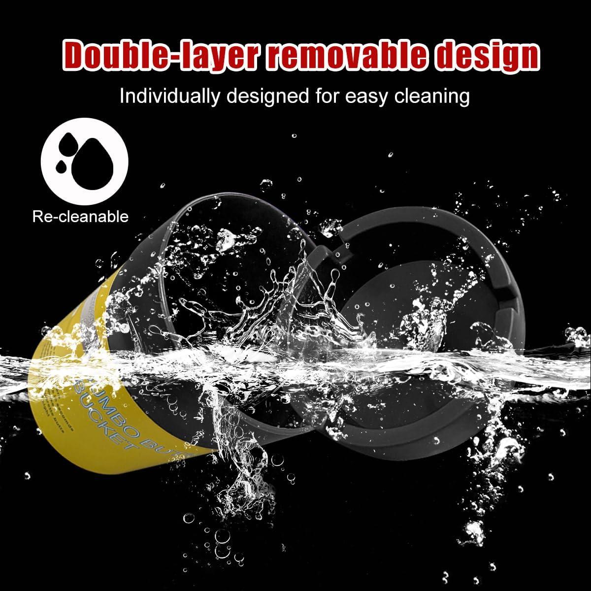 Cenicero de coche Gasedin negro autoextinguible y a prueba de viento