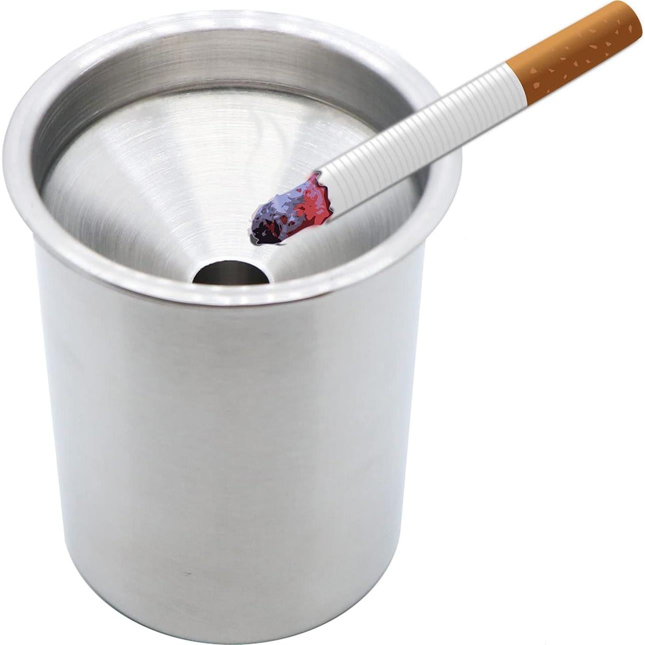 Cenicero de coche JXQGQ con tapa a prueba de olores 8 cm