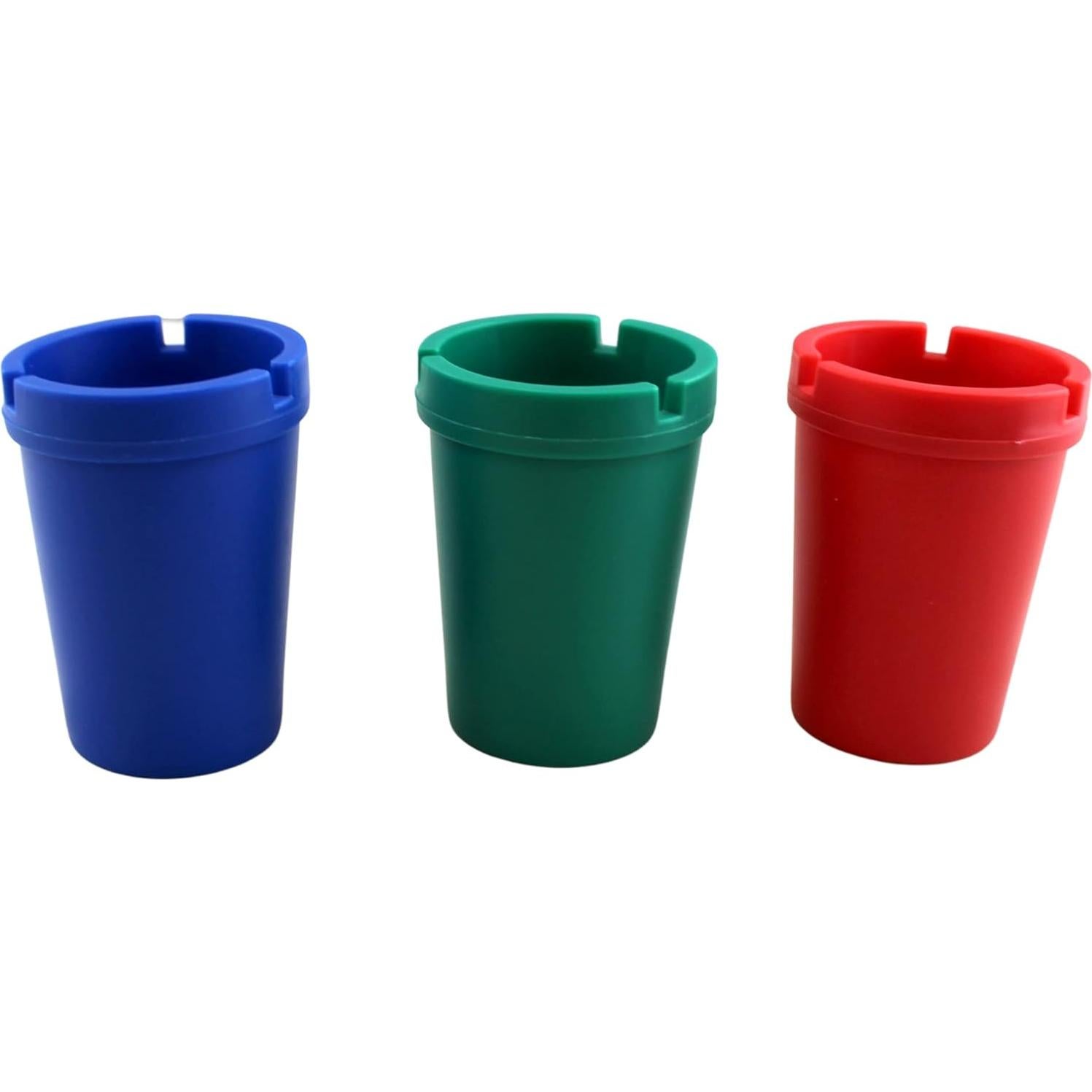 Paquete de 3 Ceniceros Autoextinguibles Dependable - Multicolor