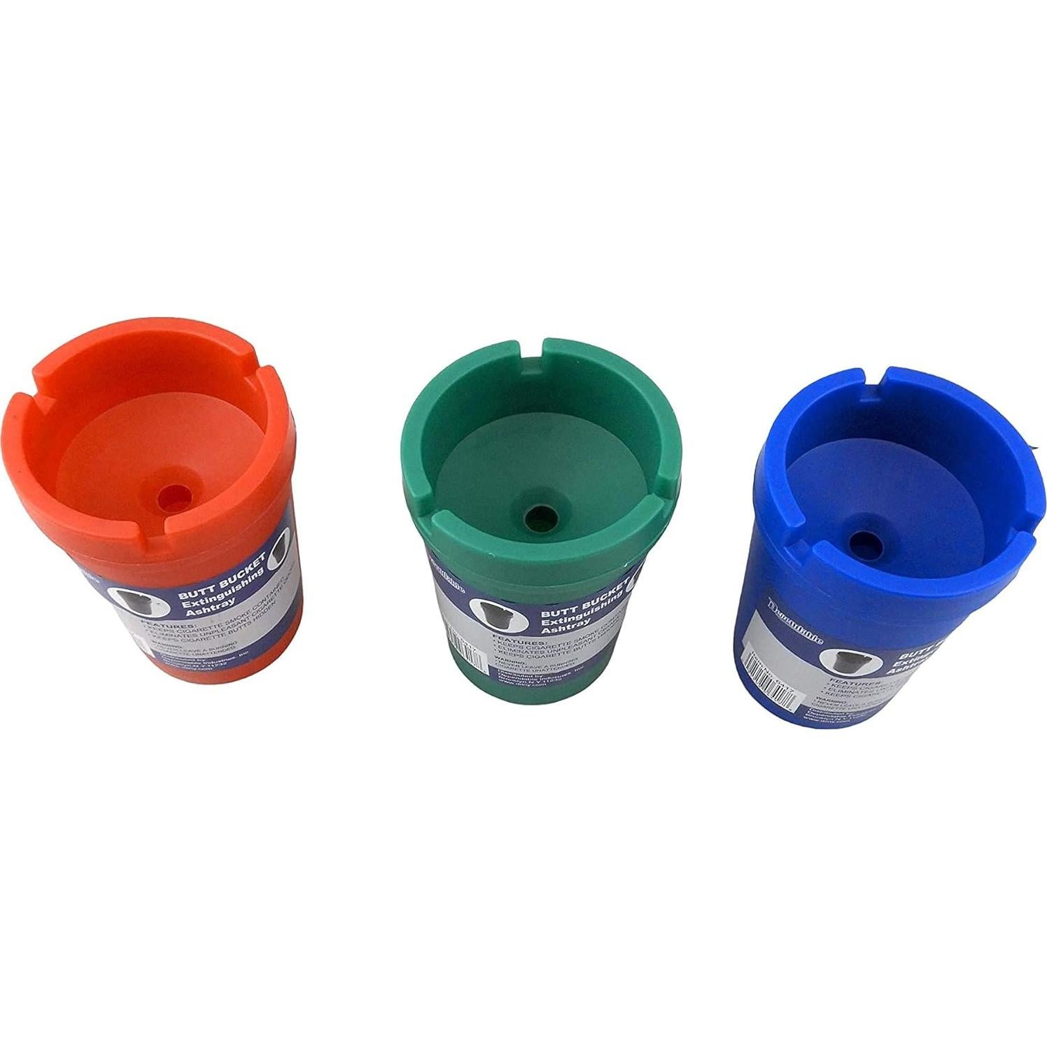 Paquete de 3 Ceniceros Autoextinguibles Dependable - Multicolor