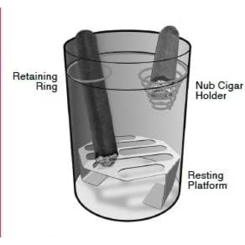 Cenicero Portátil F.e.s.s. para Automóvil con Guardacigarros